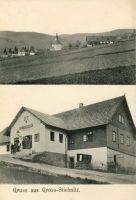 Velká Zdobnice 1905,škola,kostel,Acksteinerův hostinec